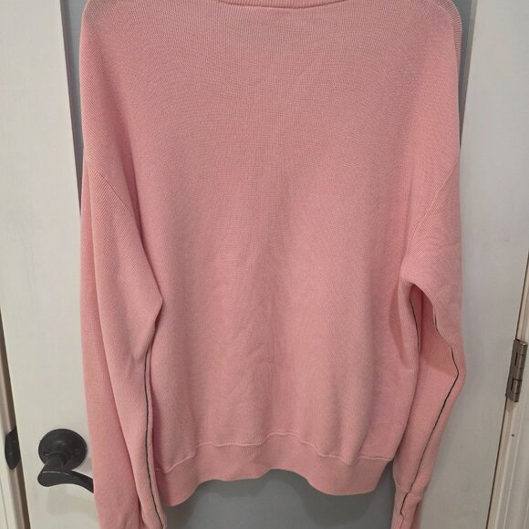 Lacoste Women’s Pink Cotton Crewneck Sweater – Size 40 – Classic Crocodile Logo - Picture 10 of 10